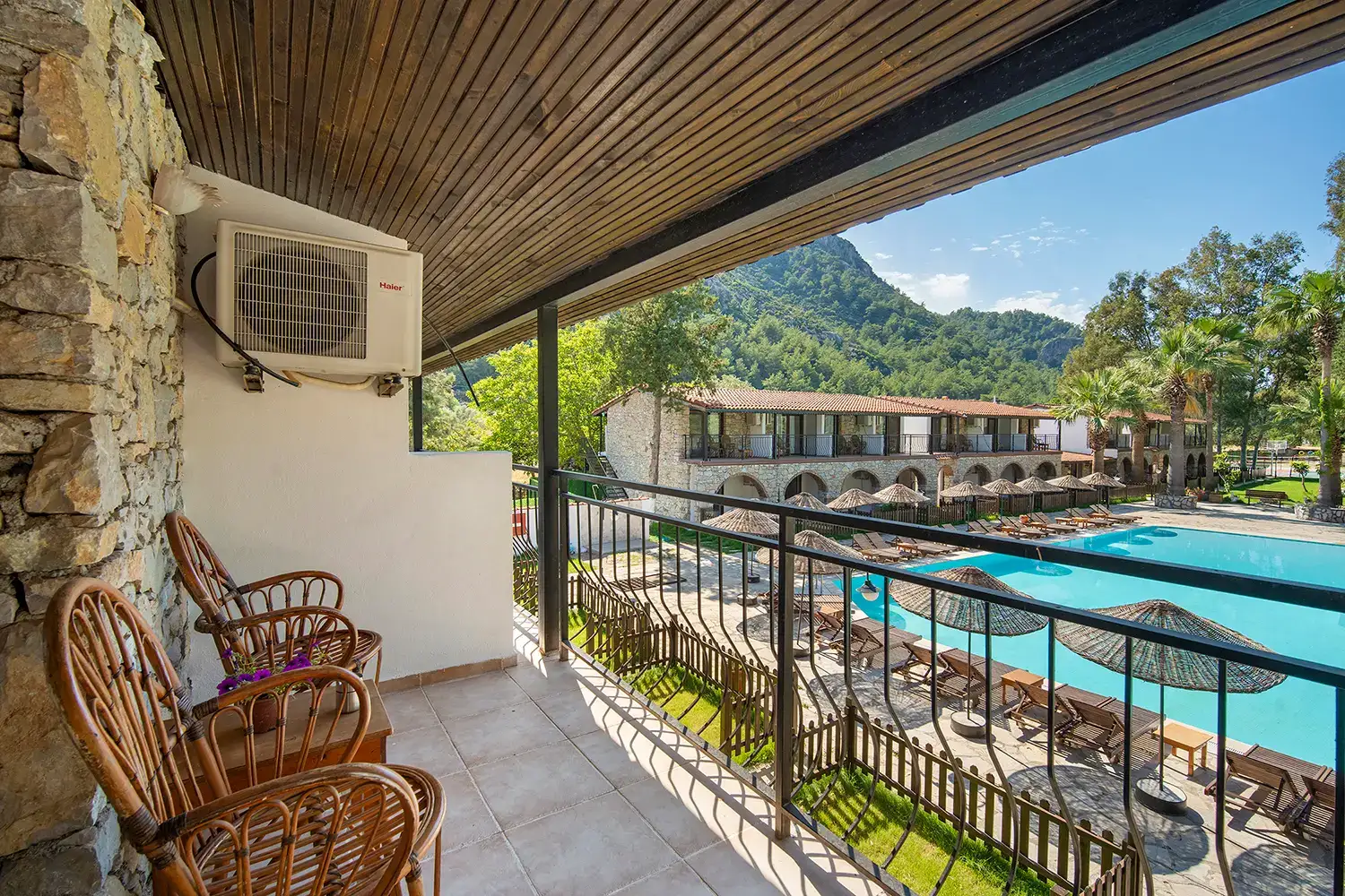 Room with Balcony and pool view