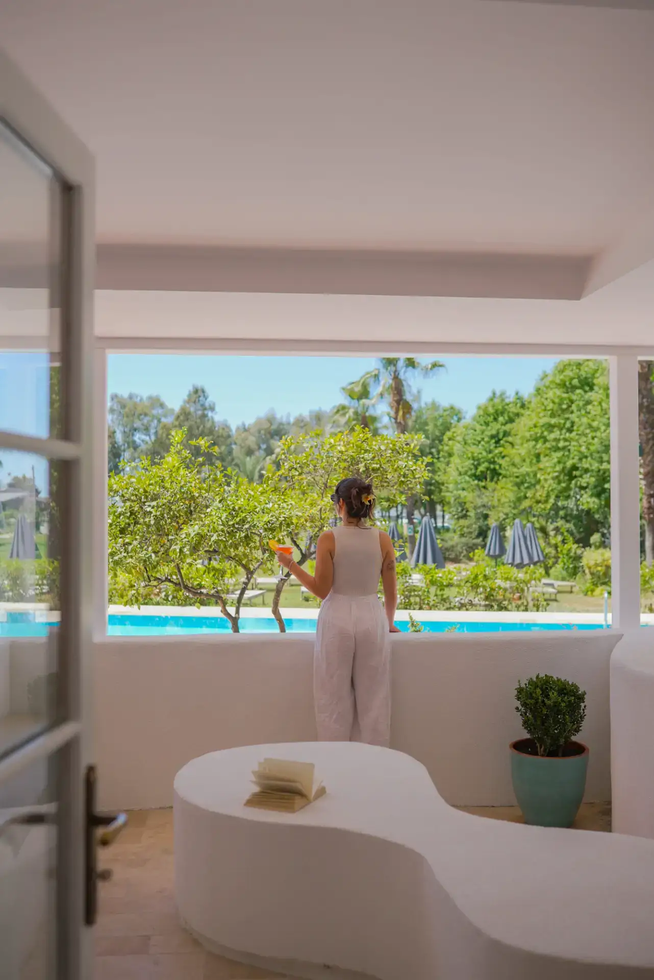 Garden Twin Room | Pool, Garden View and Balcony